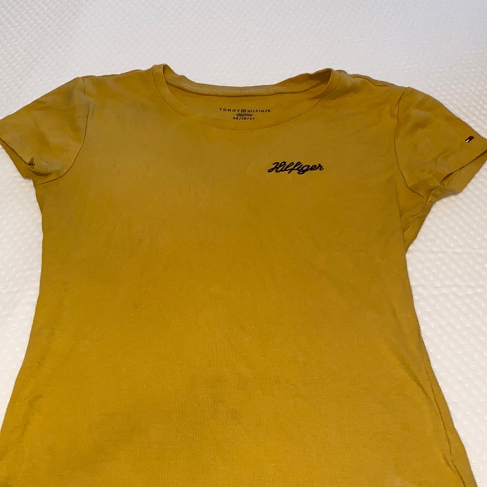 Yellow Tommy Hilfiger shirt